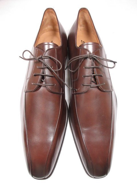 送料無料，爆買い ■未使用品 【サントーニ Santoni】8489 外羽根 ドレスシューズ 紳士靴 (メンズ) size11 ブラウン 茶 イタリア製 ★8MZA0455★