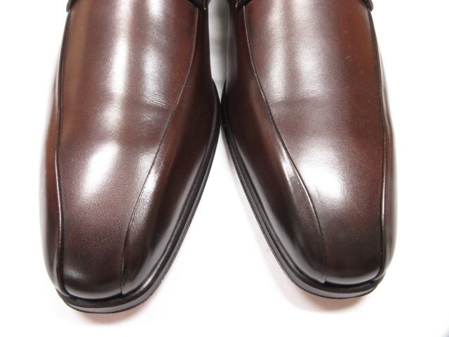 送料無料，爆買い ■未使用品 【サントーニ Santoni】8489 外羽根 ドレスシューズ 紳士靴 (メンズ) size11 ブラウン 茶 イタリア製 ★8MZA0455★