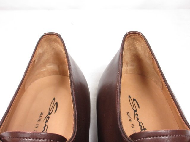 送料無料，爆買い ■未使用品 【サントーニ Santoni】8489 外羽根 ドレスシューズ 紳士靴 (メンズ) size11 ブラウン 茶 イタリア製 ★8MZA0455★