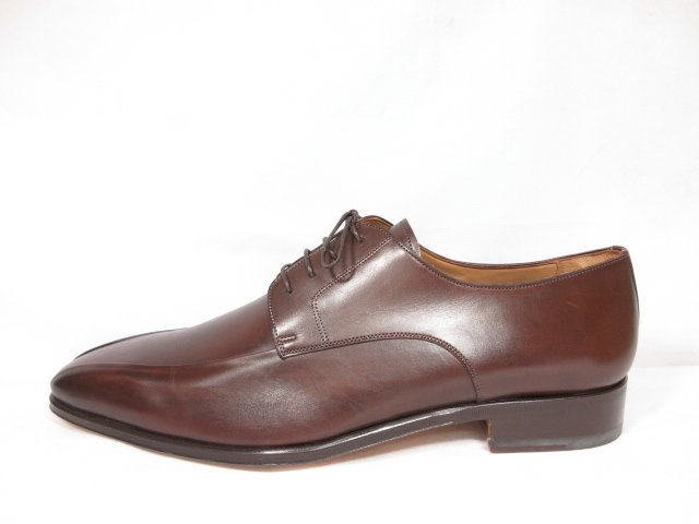 送料無料，爆買い ■未使用品 【サントーニ Santoni】8489 外羽根 ドレスシューズ 紳士靴 (メンズ) size11 ブラウン 茶 イタリア製 ★8MZA0455★