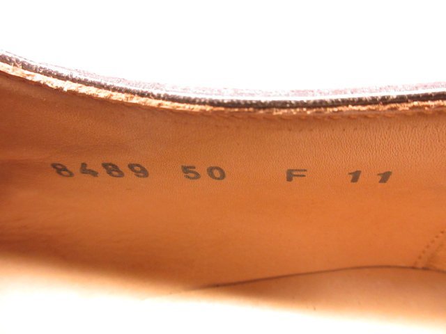 送料無料，爆買い ■未使用品 【サントーニ Santoni】8489 外羽根 ドレスシューズ 紳士靴 (メンズ) size11 ブラウン 茶 イタリア製 ★8MZA0455★