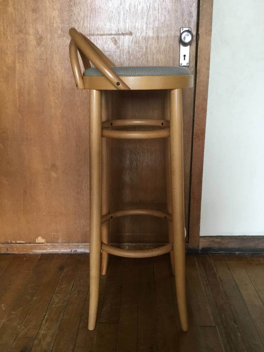 アッキー　HR533 秋田木工　ベントウッド　曲木　ハイスツール 秋田木工◎ベントウッド ハイスツール◎美品 ナチュラル ブナ無垢材曲