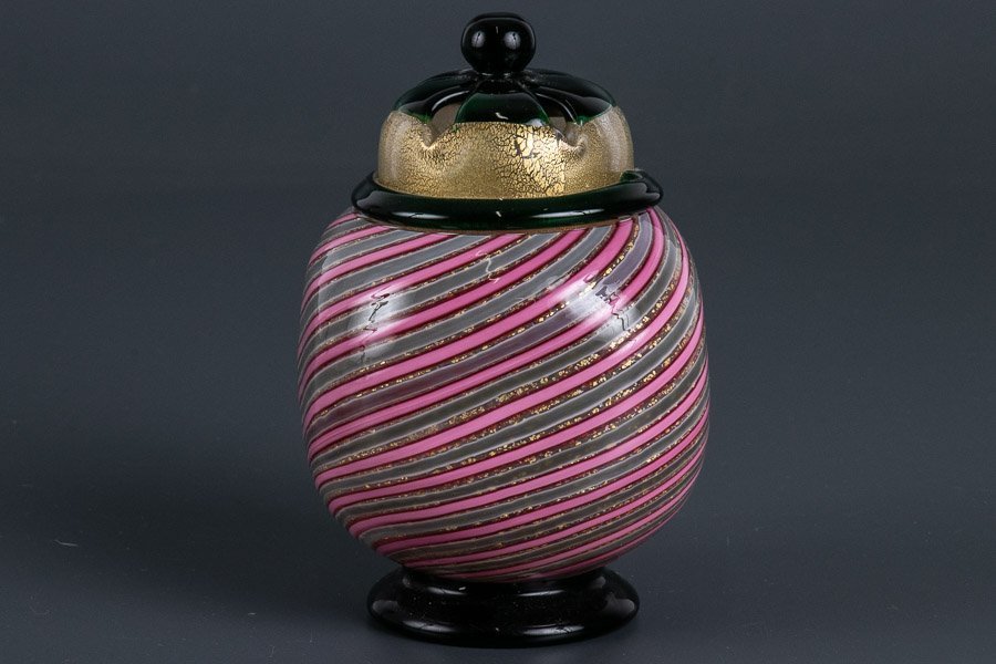 売り切り】『 大川薫 (おおかわかおる) 玻璃香炉 共箱 11417 』 ガラス  