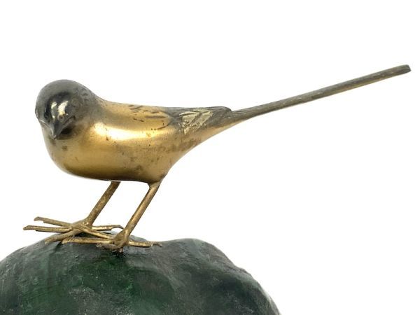 Yahoo!オークション - 「鳥 オブジェ」銅製 (金属工芸) の落札 黄銅槌