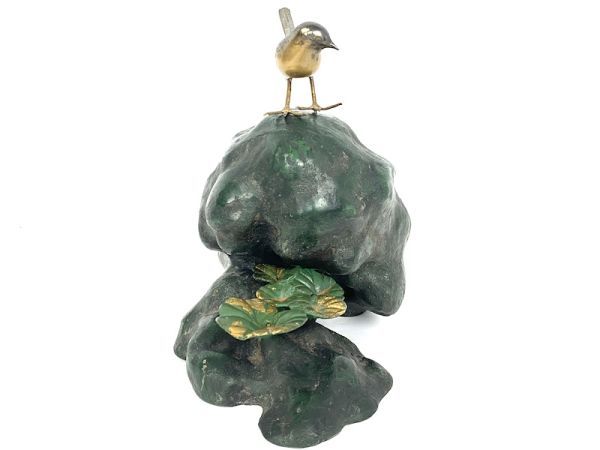 Yahoo!オークション - 「鳥 オブジェ」銅製 (金属工芸) の落札 黄銅槌