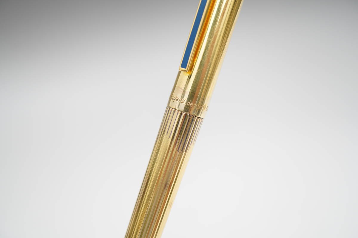 デュポン 万年筆 S.T Dupont デュポン ゴールド 本体925 ペン先K18 750