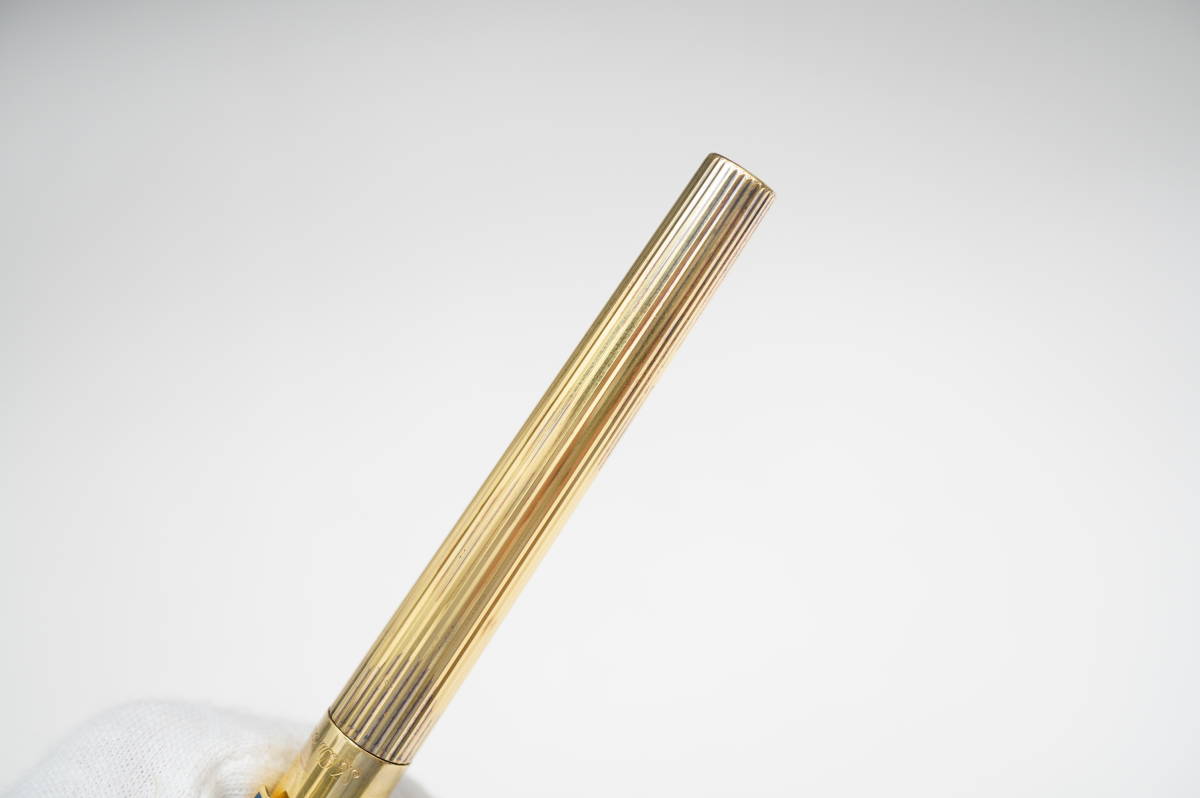 デュポン 万年筆 S.T Dupont デュポン ゴールド 本体925 ペン先K18 750