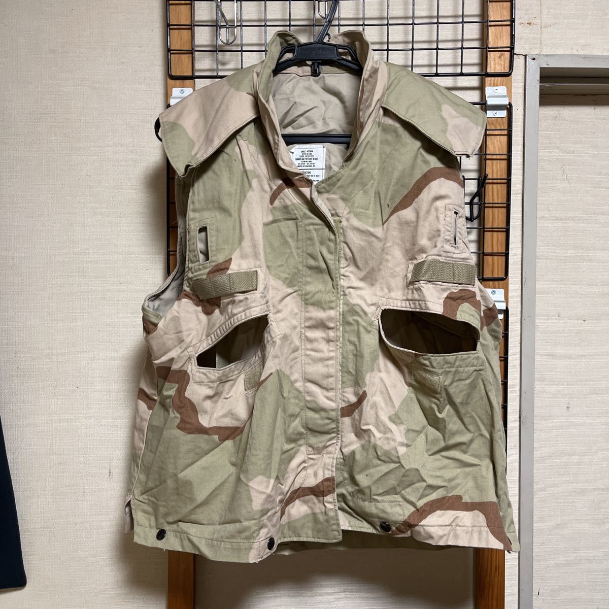 US(米軍) ウッドランドカモ・ボディアーマーベスト DLA-84/実物 実物☆米軍