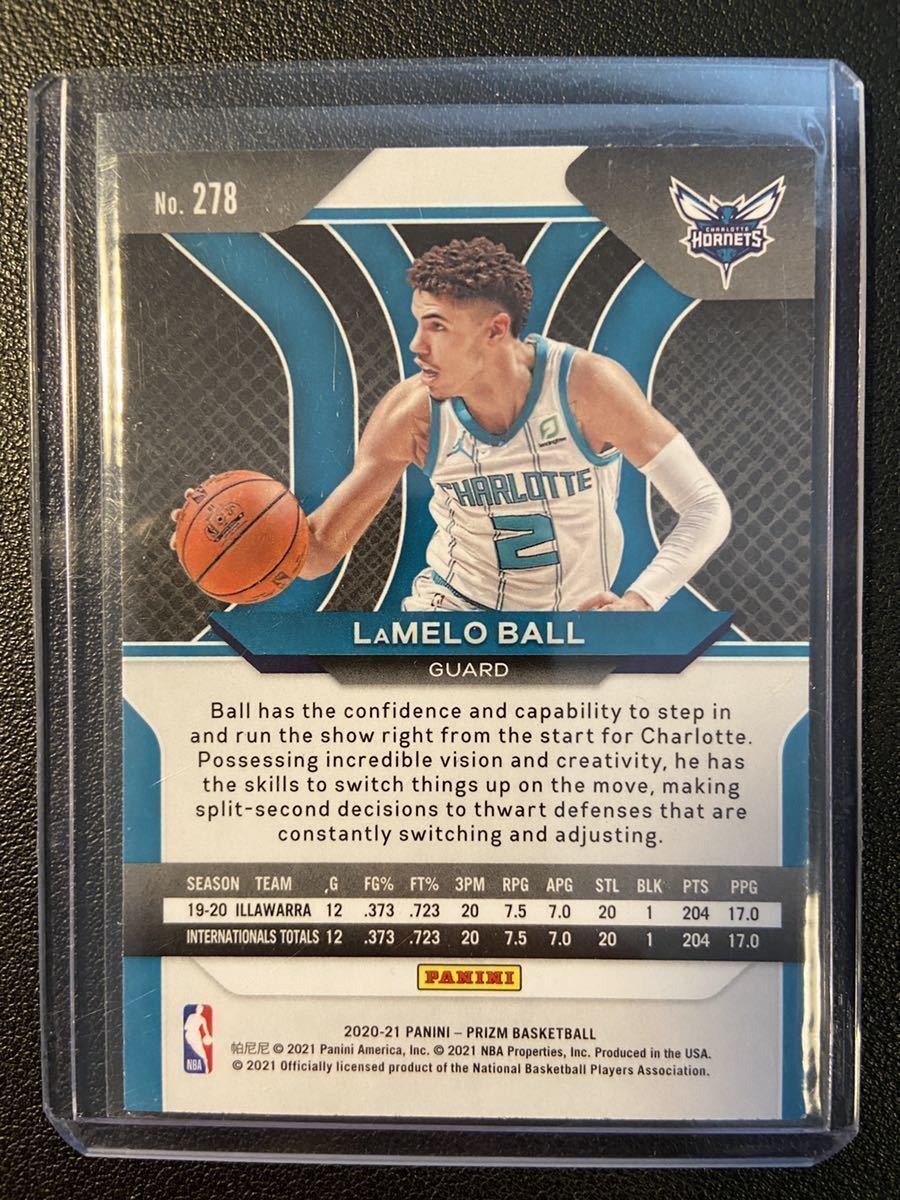 Lamelo Ball / 2020 PRIZM / BASEカード / ラメロ NBA トレカ 