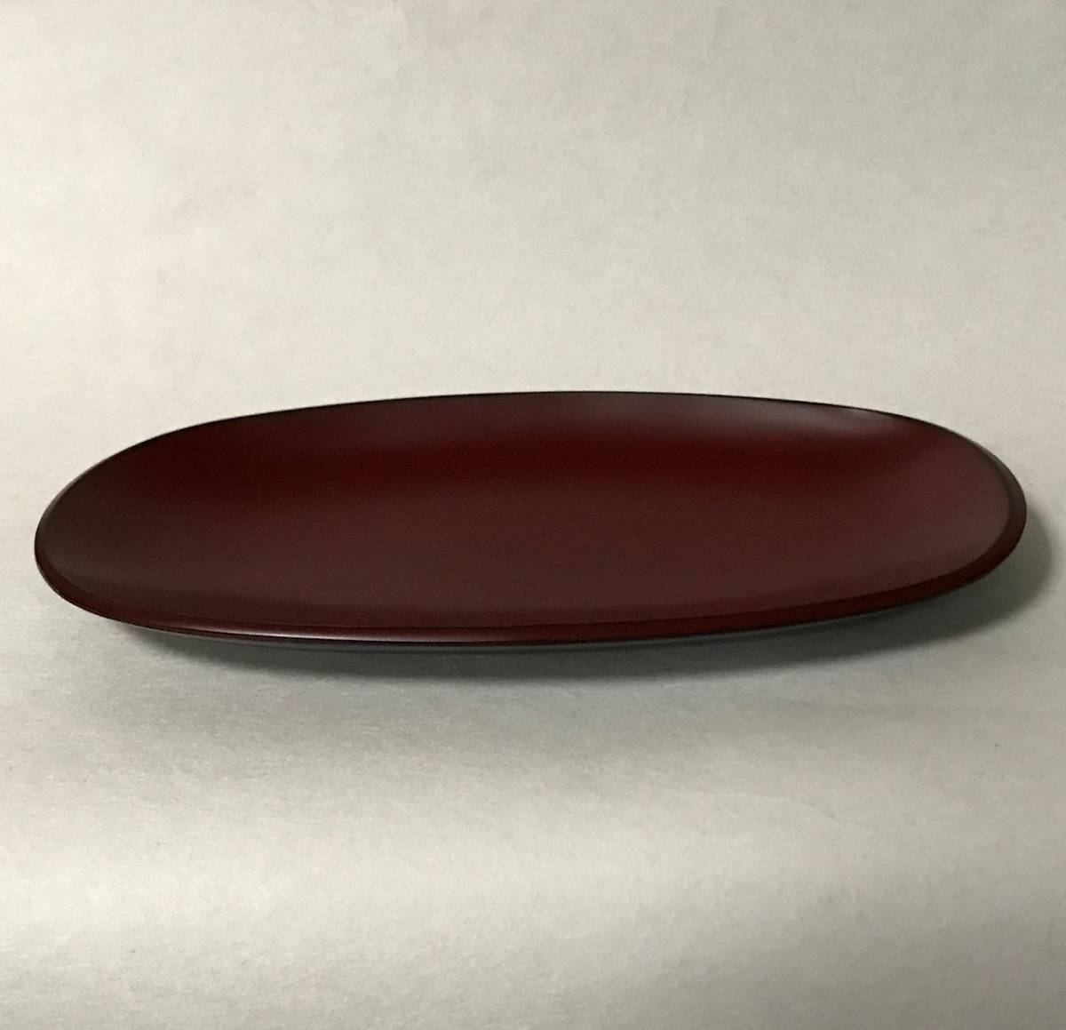 越前漆器■越前塗　小判おしぼり受　古代朱【5客】★国産★本漆手塗り【新品】