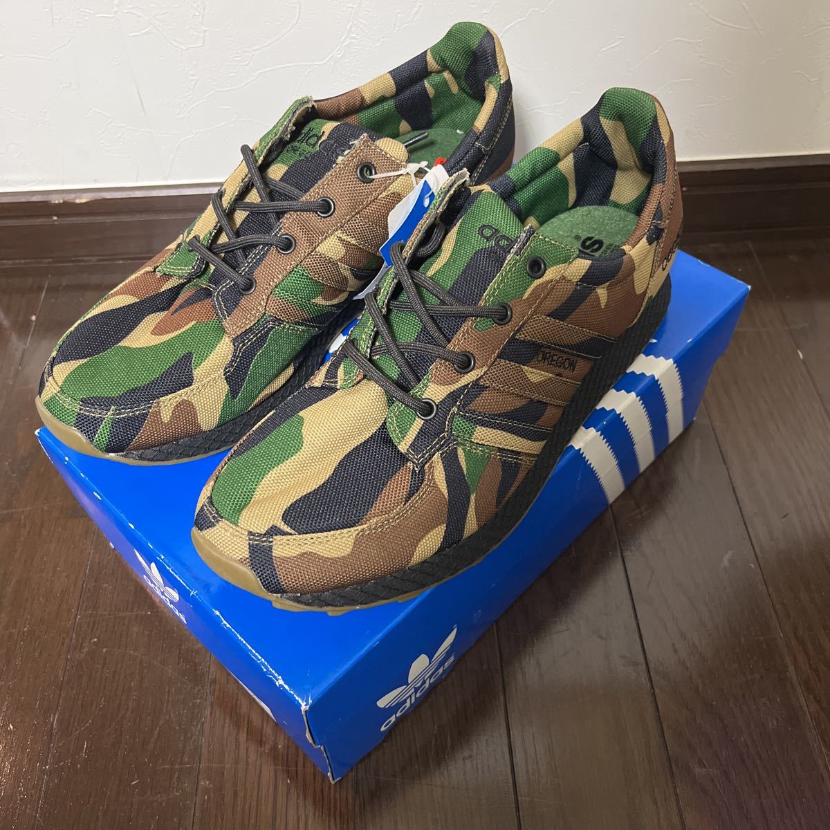 adidas OREGOM CAMO 146220 MILITARY/CO UTNTRY.GUM US9 27cm アディダス オレゴンカモ 2002年 レア