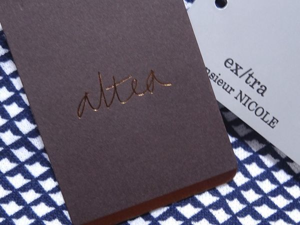 定価2.1万 新品▼ MONSIEUR NICOLE ムッシュニコル × altea アルテア▼ ライン入り 半袖 ジオメトリック コットン ポロシャツ 48(L)NVY NICOLE MONSIEUR ニコル ムッシュニコル 1.6万 site
