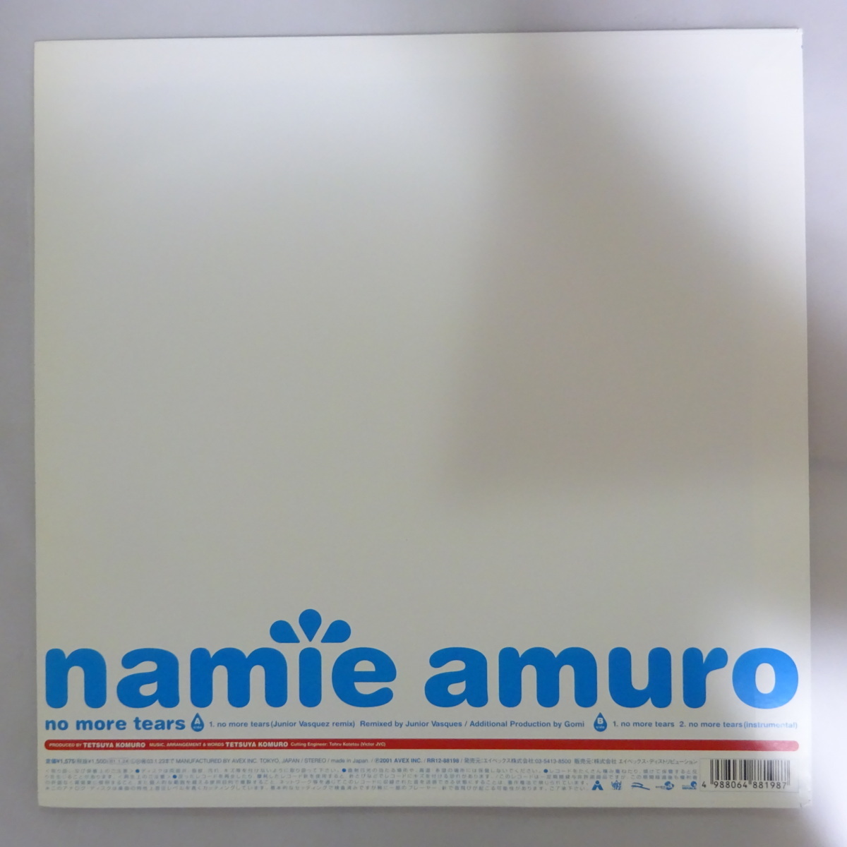 11167896;【国内盤/ほぼ美品/人気12inch】安室奈美恵 / No More Tears