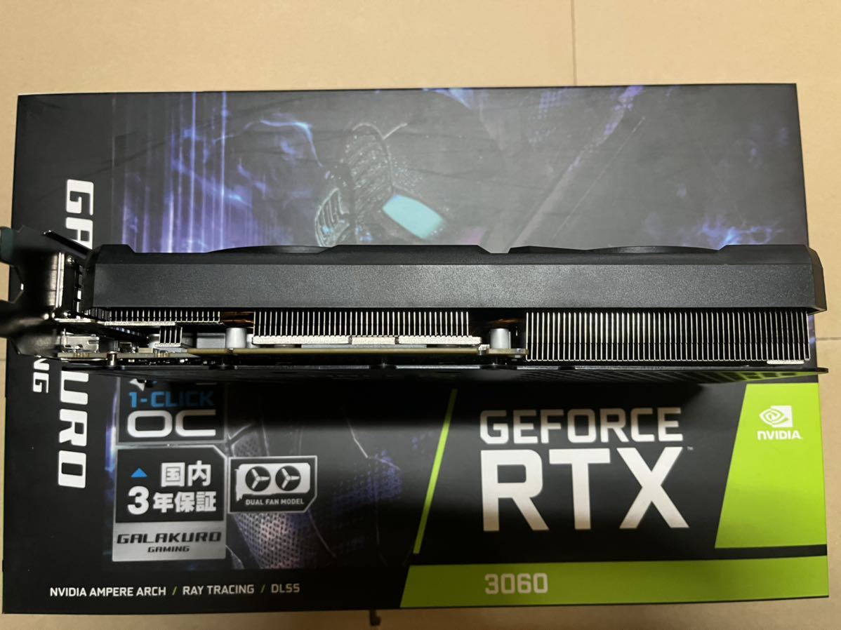 保証残2年有 玄人志向 GALAKURO GAMING NVIDIA GEFORCE RTX 3060 搭載