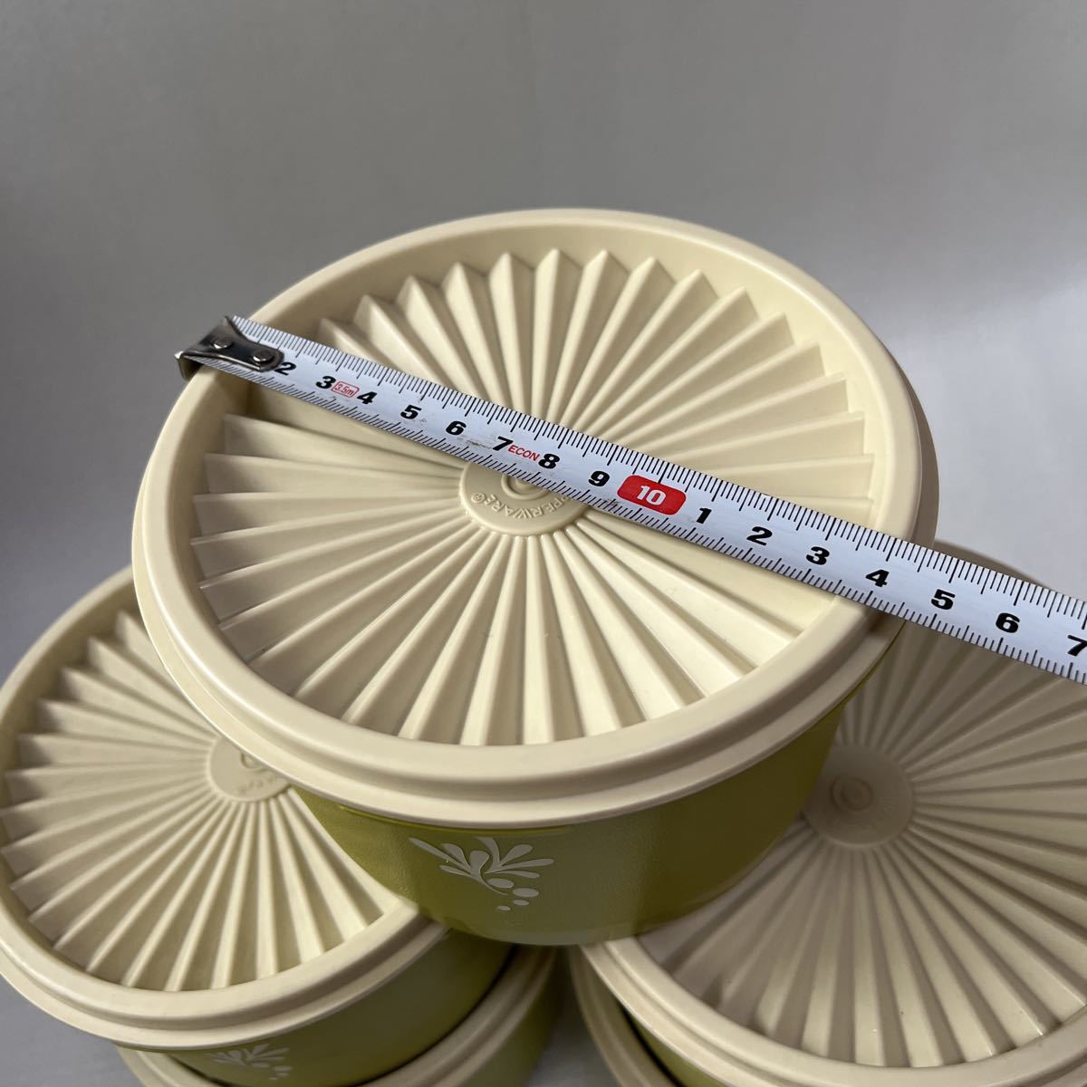 新品 タッパーウェア Tupperware 昭和レトロ ビンテージ 廃盤 5個