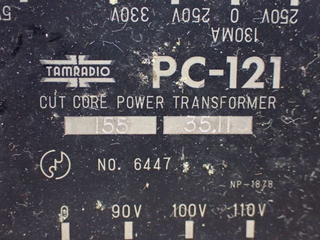 電源トランス PC-121 タムラ製作所 TAMURA カットコア ①○TAMRADIO
