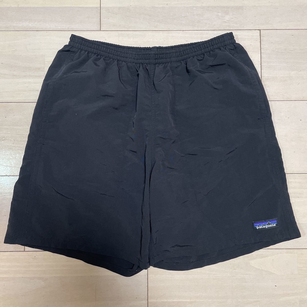 パタゴニア BLK バギーズロング 7インチ Sサイズ バギーズショーツ 2018年モデル ブラック キャンプ 黒 アウトドア プール トレラン 美品