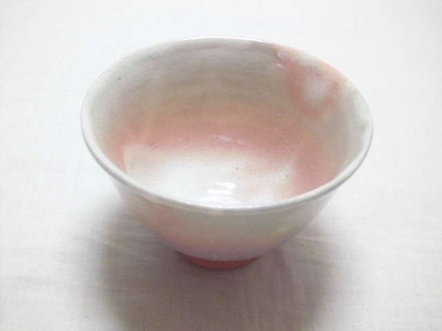 ☆萩焼 大華山 鳥雲作 粉引汲出茶碗 5客揃 未使用 共箱☆ E333 納富鳥