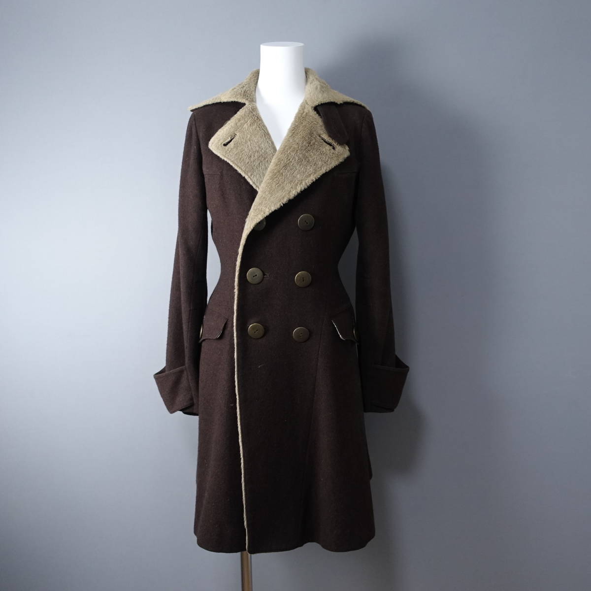  beautybeast /ビューティービースト/M/ウール混コート/ダークブラウン/茶/レディース(ビューティビースト)｜売買されたオークション情報、yahooの商品情報をアーカイブ公開 - オークファン ビューティビースト