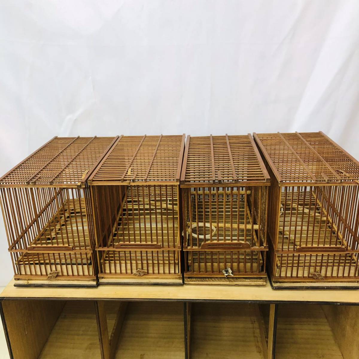 竹製 メジロ籠 3個セット BG9 竹籠 鳥籠 鳥かご 竹製 木製