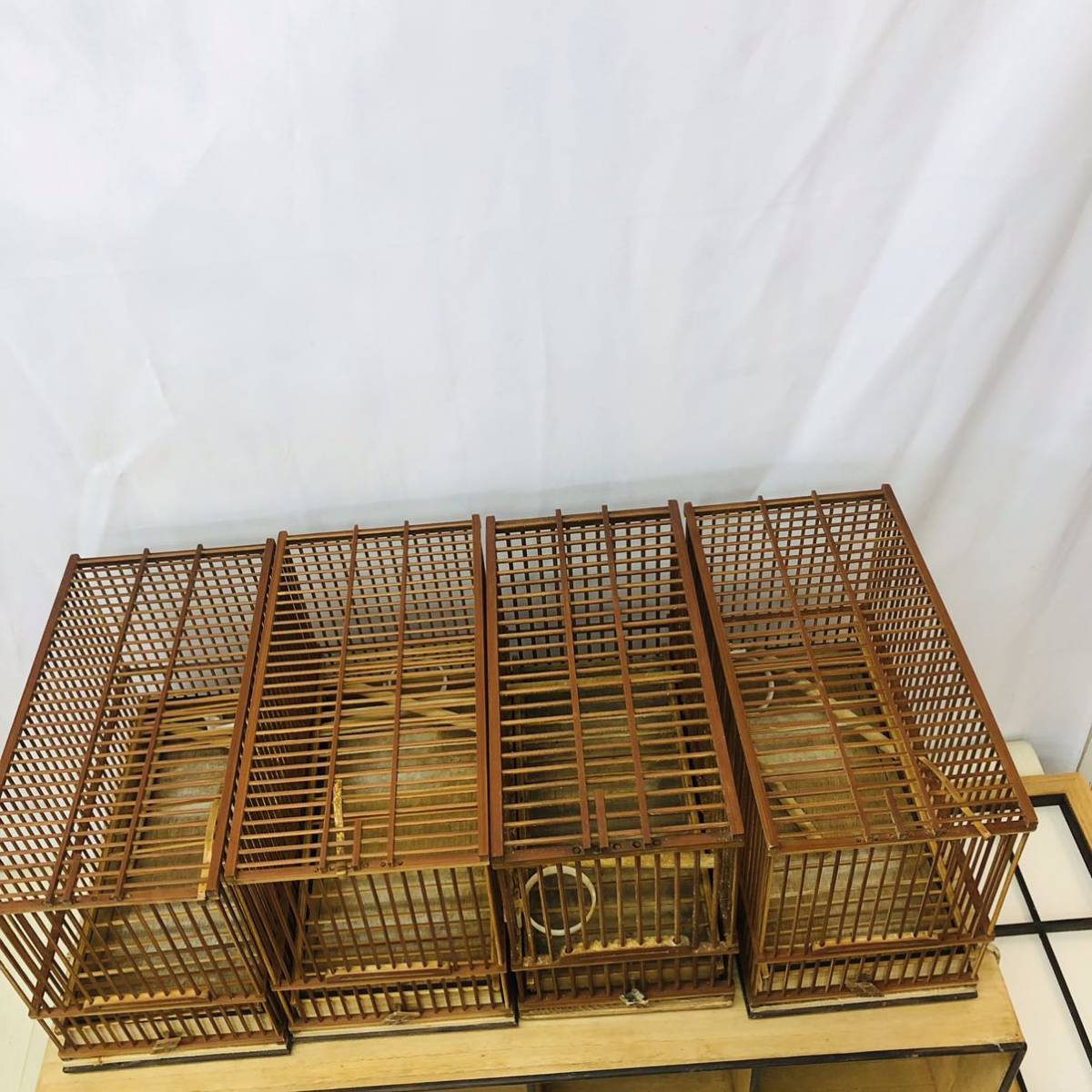 竹製 メジロ籠 3個セット BG9 竹籠 鳥籠 鳥かご 竹製 木製