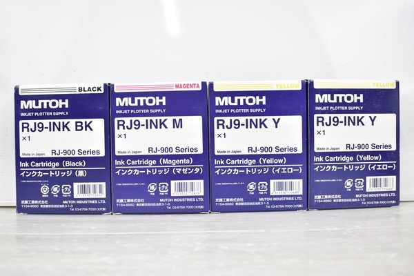 MUTOU 純正 インクカートリッジ RJ9-INK 3色4箱セット マゼンタ