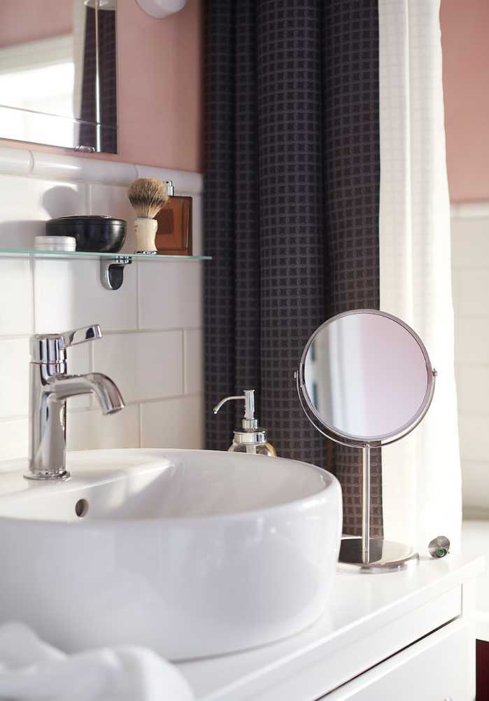 新品 即決 両面ミラー 拡大鏡 IKEA トレンスーム_6