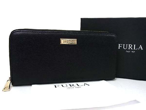 大人気，新作登場 1円 同様 FURLA フルラ レザー ラウンドファスナー 長財布 ウォレット 札入れ 小銭入れ ブラック系 BA3649XM(財布)｜売買されたオークション情報、yahooの商品情報をアーカイブ公開 - オークファ 財布
