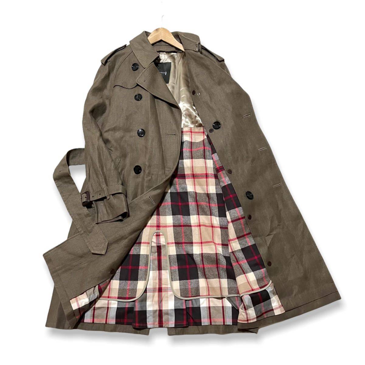 美品 定価15万 Mackintosh London マッキントッシュロンドン ヘンプ 麻 