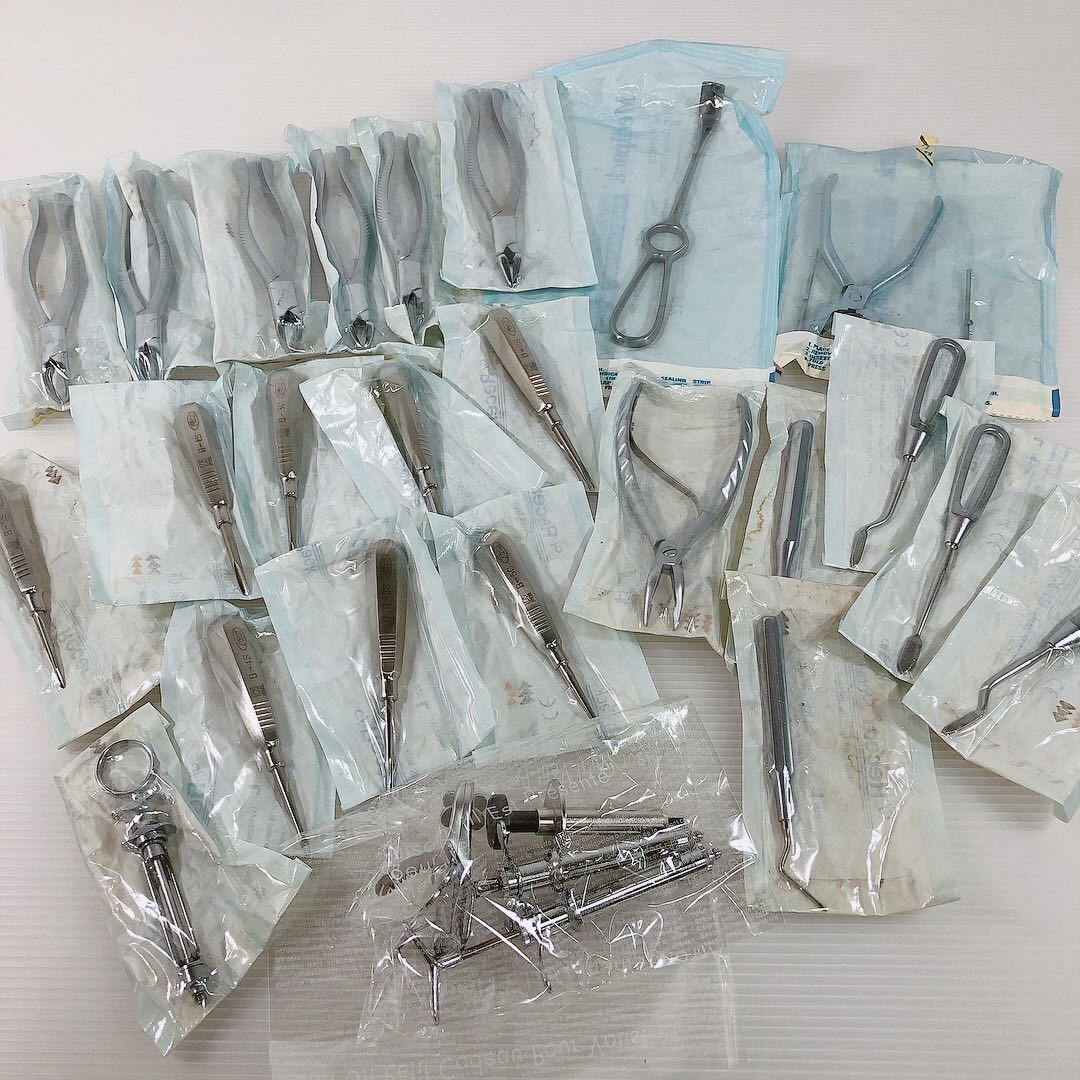 歯科器具　大量まとめ売り ◇歯科器具 まとめて27点 抜歯鉗子 カートリッジ注射器 へーベル