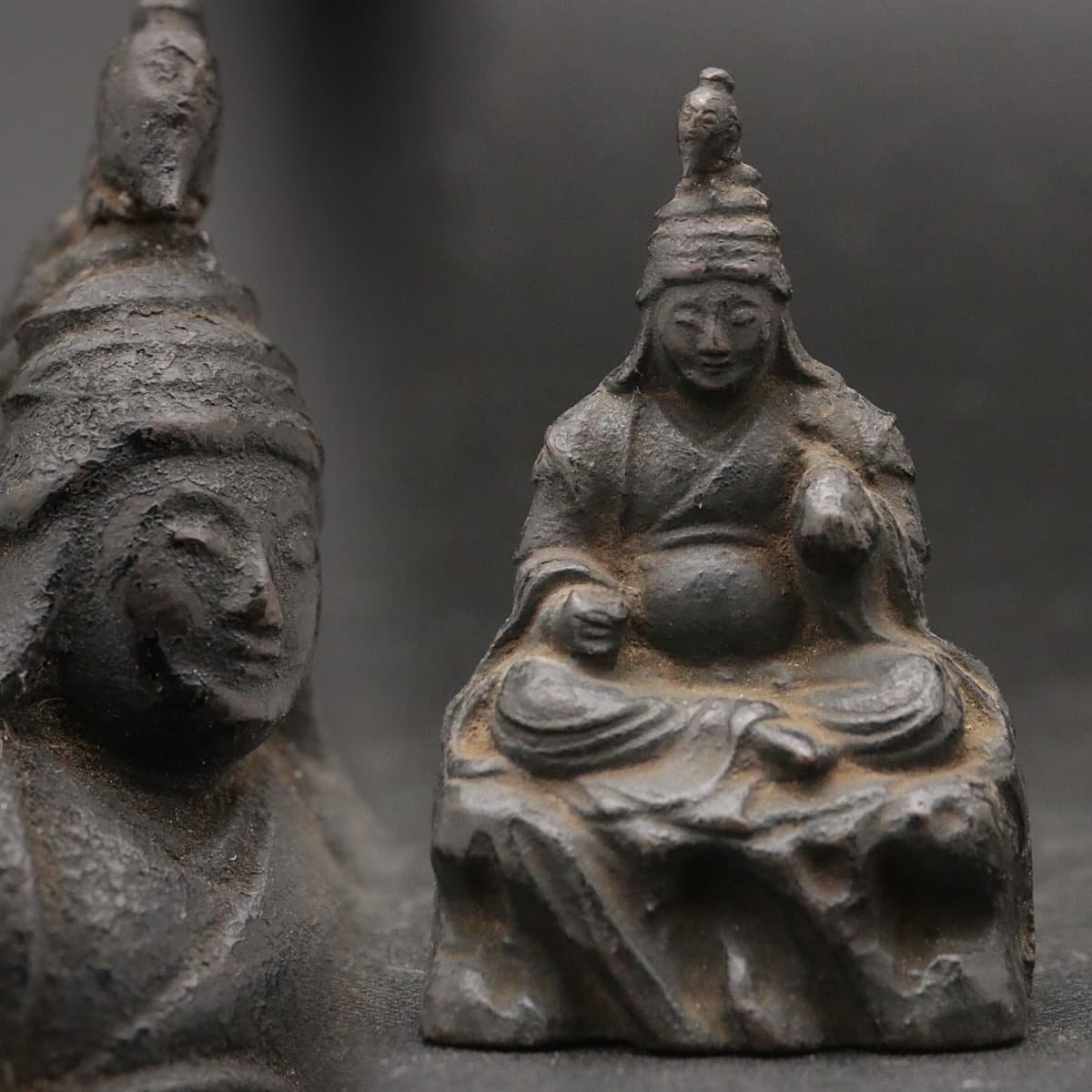 チベット密教 卍 仏教美術 金剛薩た 織物 刺繍 60cm △601667*07