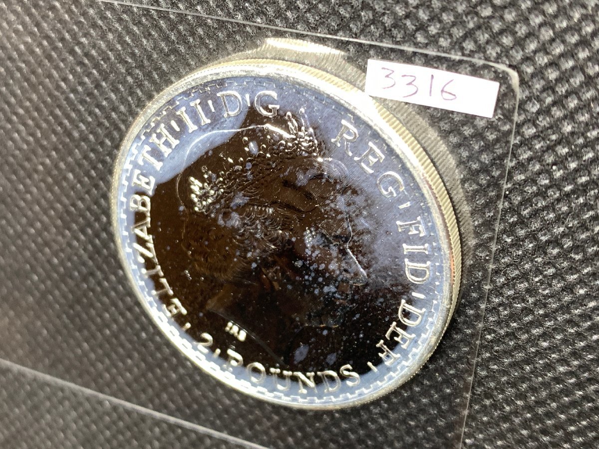 31.1グラム 純銀 2015年 イギリス ブリタニア 銀貨 1oz 2ポンド インゴット シルバー コイン 高純度