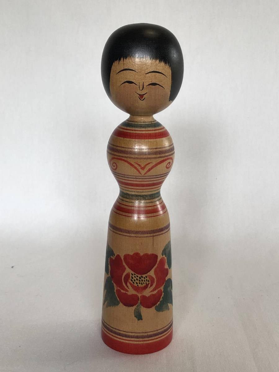 伝統こけし 津軽系 村元文雄 作品（24.0cm） | Kokeshi Wiki 土湯系