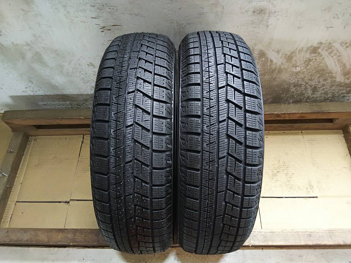 A629 法人向け送料安 ヨコハマ アイスガード iG60 冬タイヤ 155/65R14 溝有り良品 中古売切り2本SET