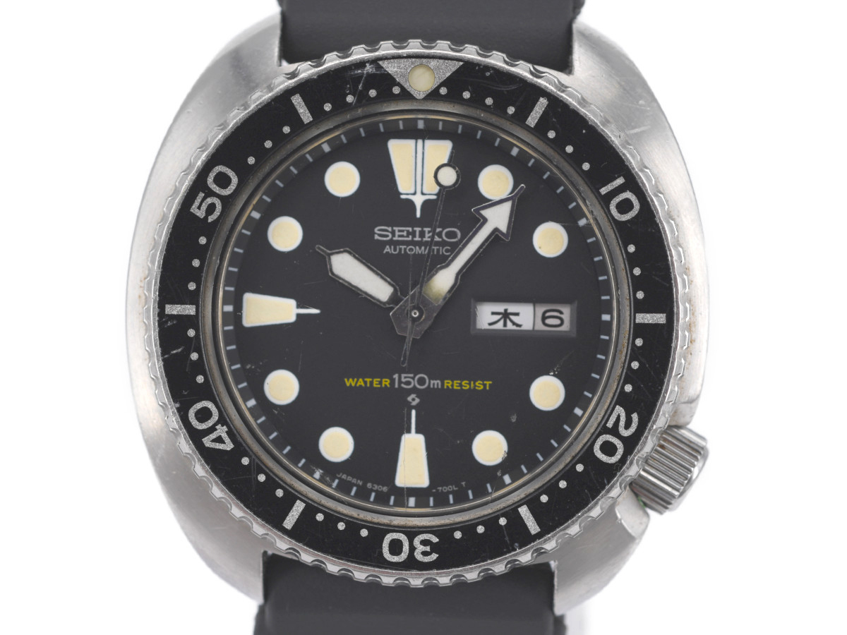 中古品] 稼働品【SEIKO】セイコー サードダイバー 6306-7000 ブラック 