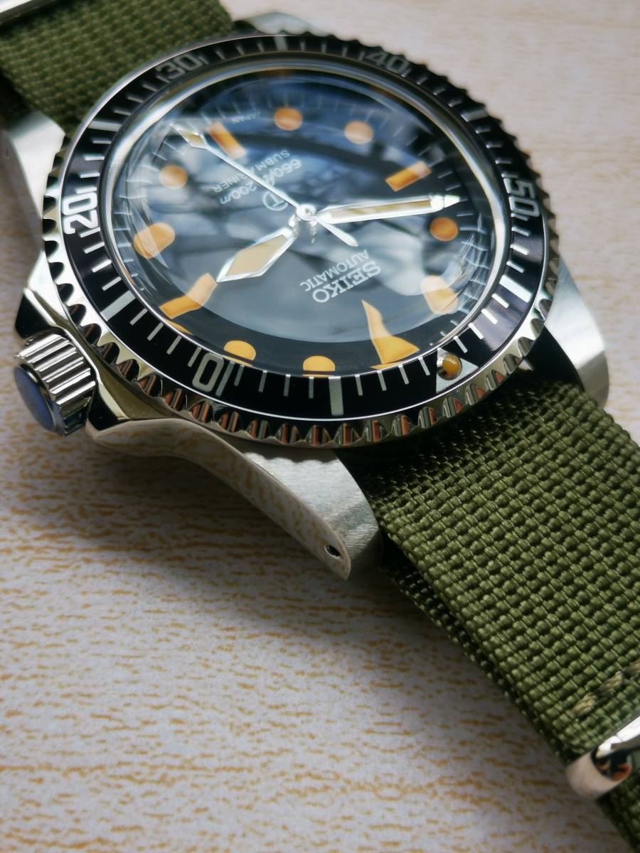 1円～ SEIKO カスタム ビンテージ ミリサブ mod ダイバーズ セイコー