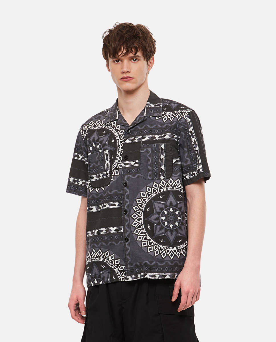 SACAI 22SS バンダナ 半袖シャツ 黒 2 新品 定価49500円 サカイ 