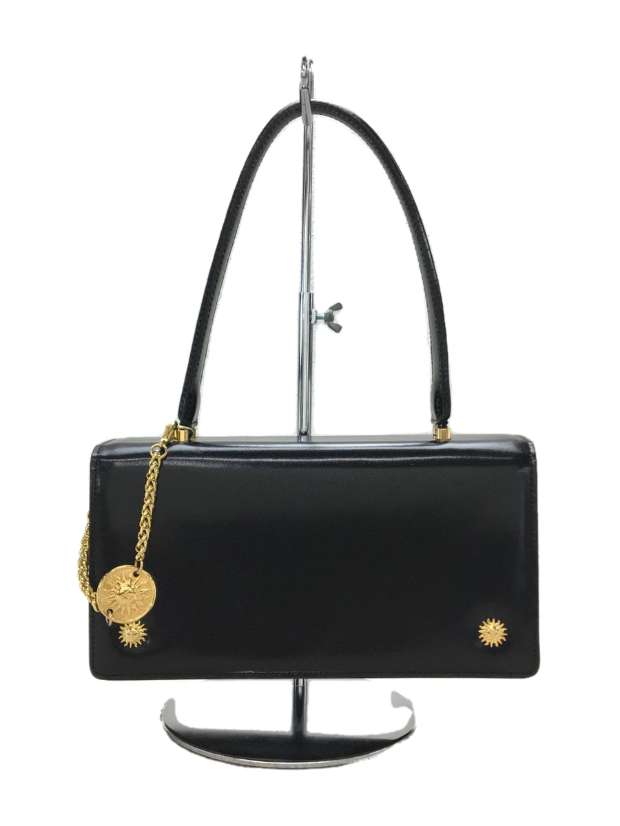  GIANNI VERSACE ハンドバッグ/ボストンバッグ/レザー/ブラック/ゴールド/BLK/無地(ボストンバッグ)｜売買されたオークション情報、yahooの商品情報をアーカイブ公開 - オークファン ボストンバッグ