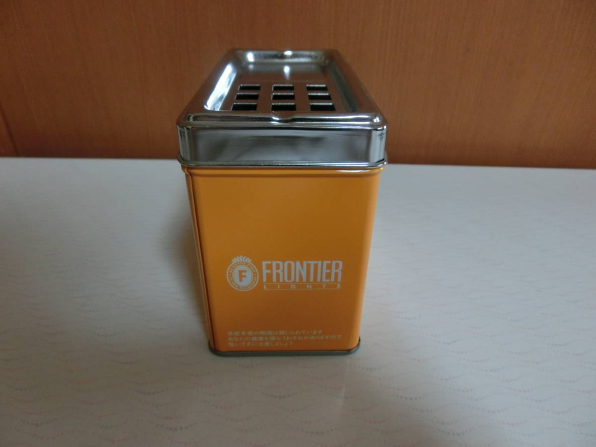 昭和レトロ FRONTIER LIGHTS フロンティア ライト タバコ 缶 灰皿 未