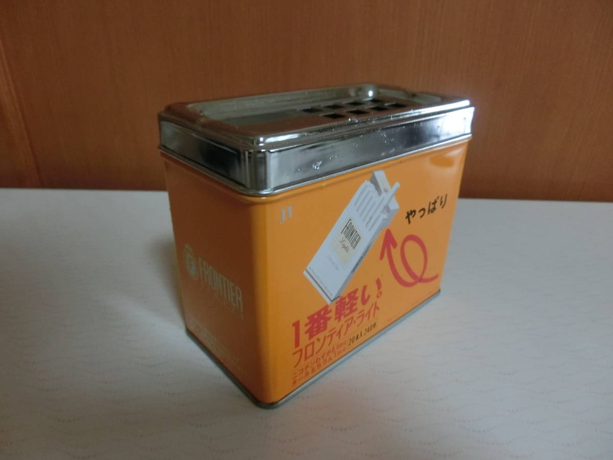 昭和レトロ FRONTIER LIGHTS フロンティア ライト タバコ 缶 灰皿 未