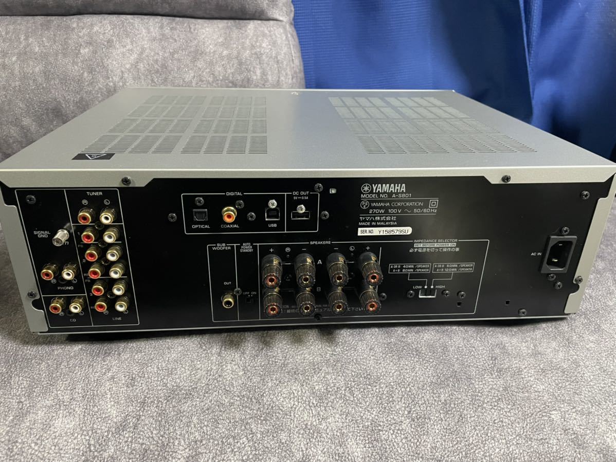 YAMAHA プリメインアンプ A-S801 リモコン付き美品 A-S801 プリメイン