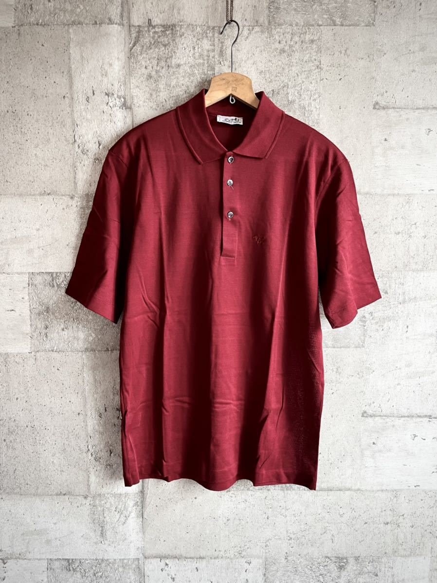 DEAD STOCK ? 80s-90s ITALY製 HERMES POLO SHIRT OLD VINTAGE 