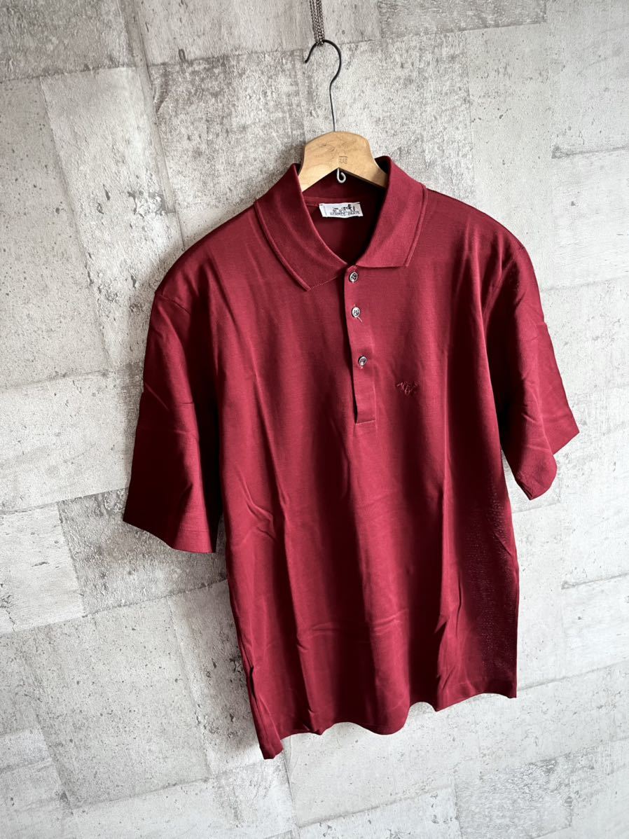 DEAD STOCK ? 80s-90s ITALY製 HERMES POLO SHIRT OLD VINTAGE 