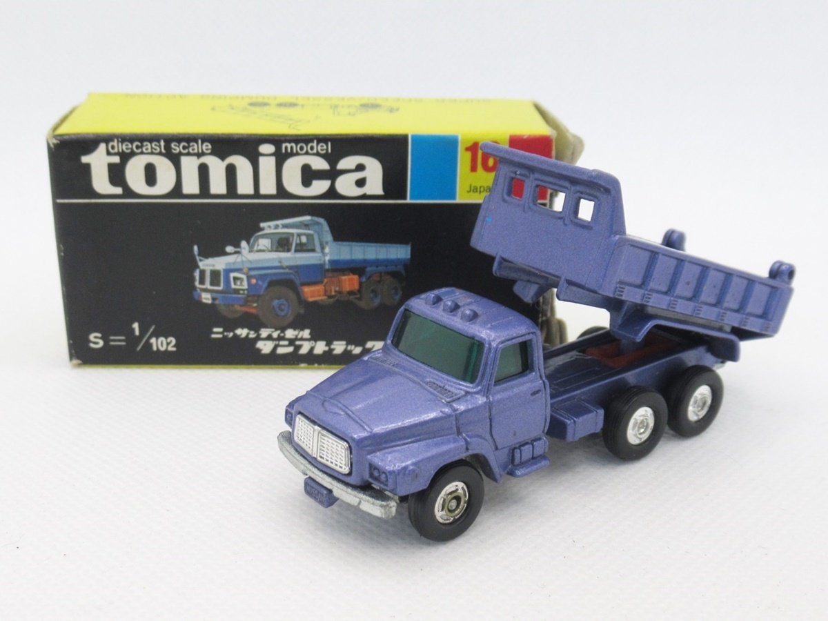 高品質，定番 トミカ 黒箱 16 日本製 1/102 ニッサン ディーゼル ダンプトラック A' krt072622(建設車両、作業車)｜売買されたオークション情報、yahooの商品情報をアーカイブ公開 - オークファン 建設車両、作業車