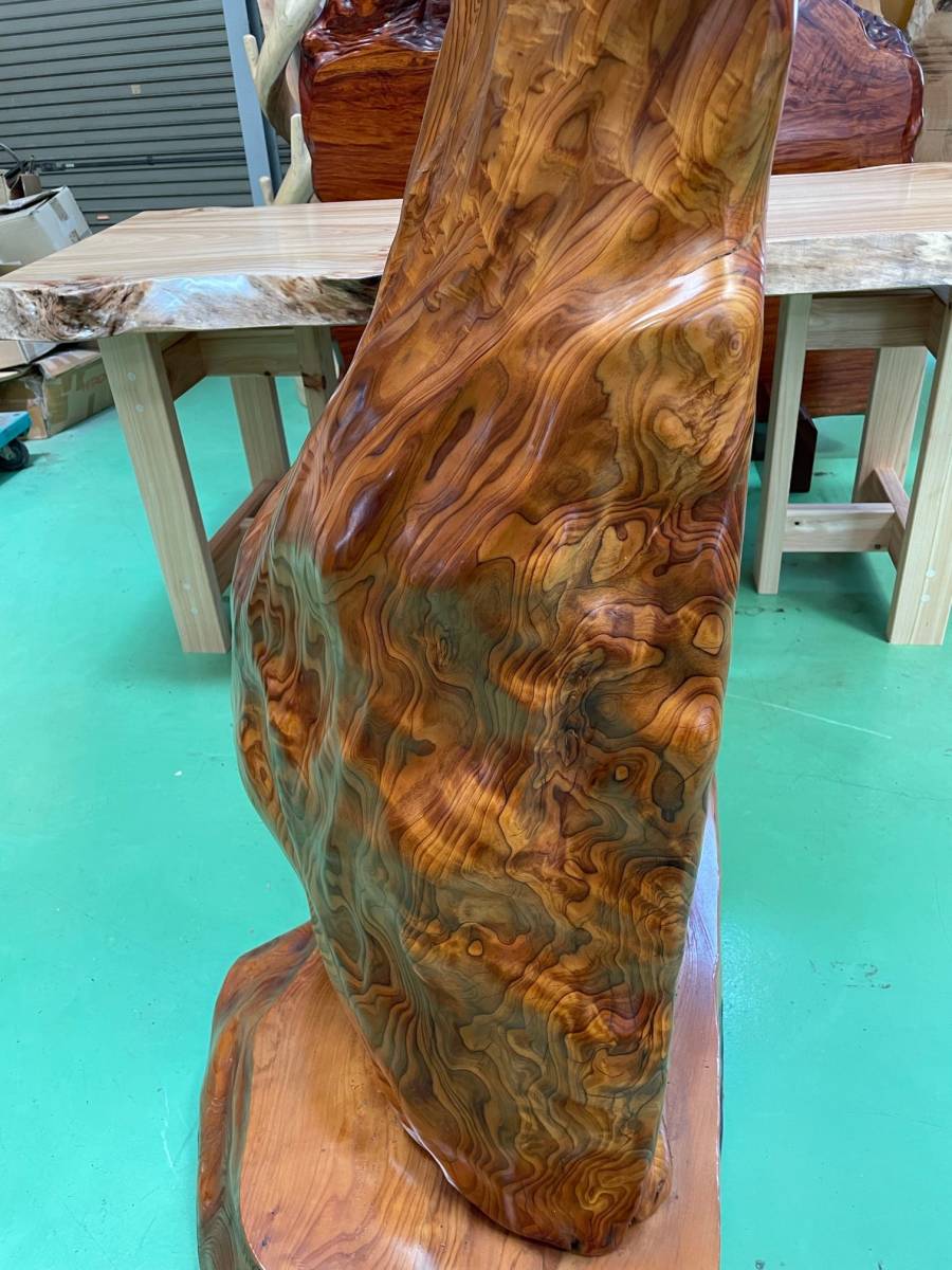 ☆超豪華一枚板 世界遺産・屋久杉の大迫力！見事な衝立/光明・虎杢・良  