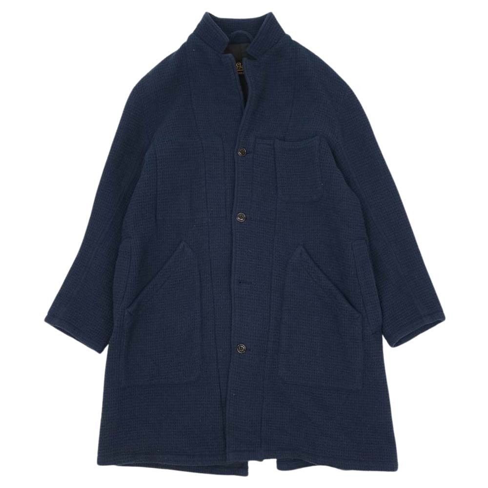 100%新品，限定セール オー ギャルソン AU GARCONS ALEX WOOL COAT アレックス ワッフル ウール コート ネイビー系(Sサイズ)｜売買されたオークション情報、yahooの商品情報をアーカイブ公開 - オークファン Sサイズ