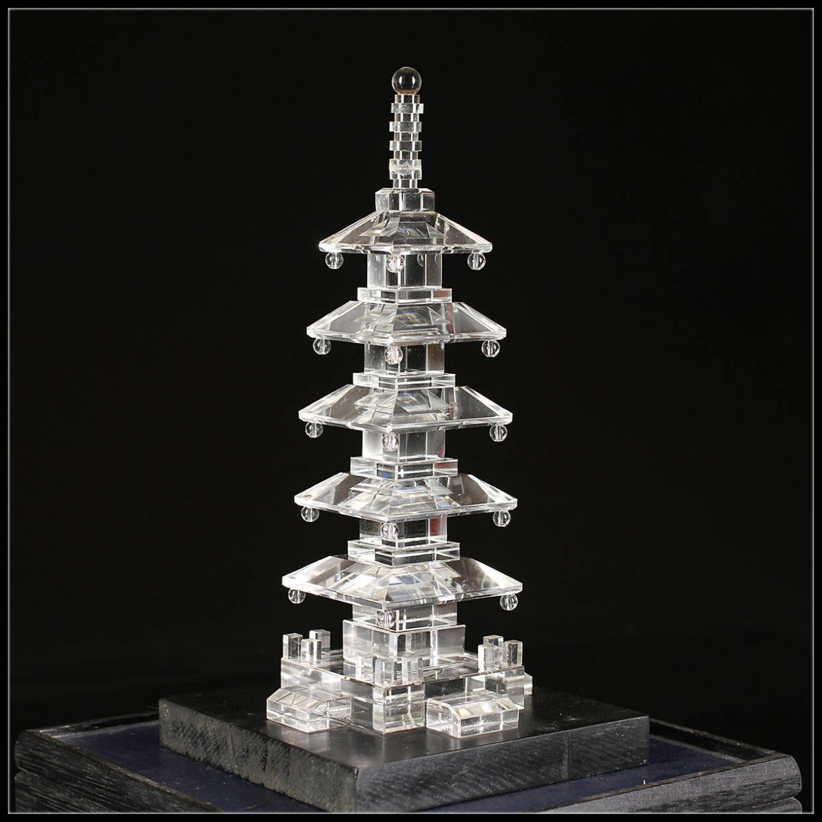 美品】五十塔 ガラスケース付き 【公式通販】