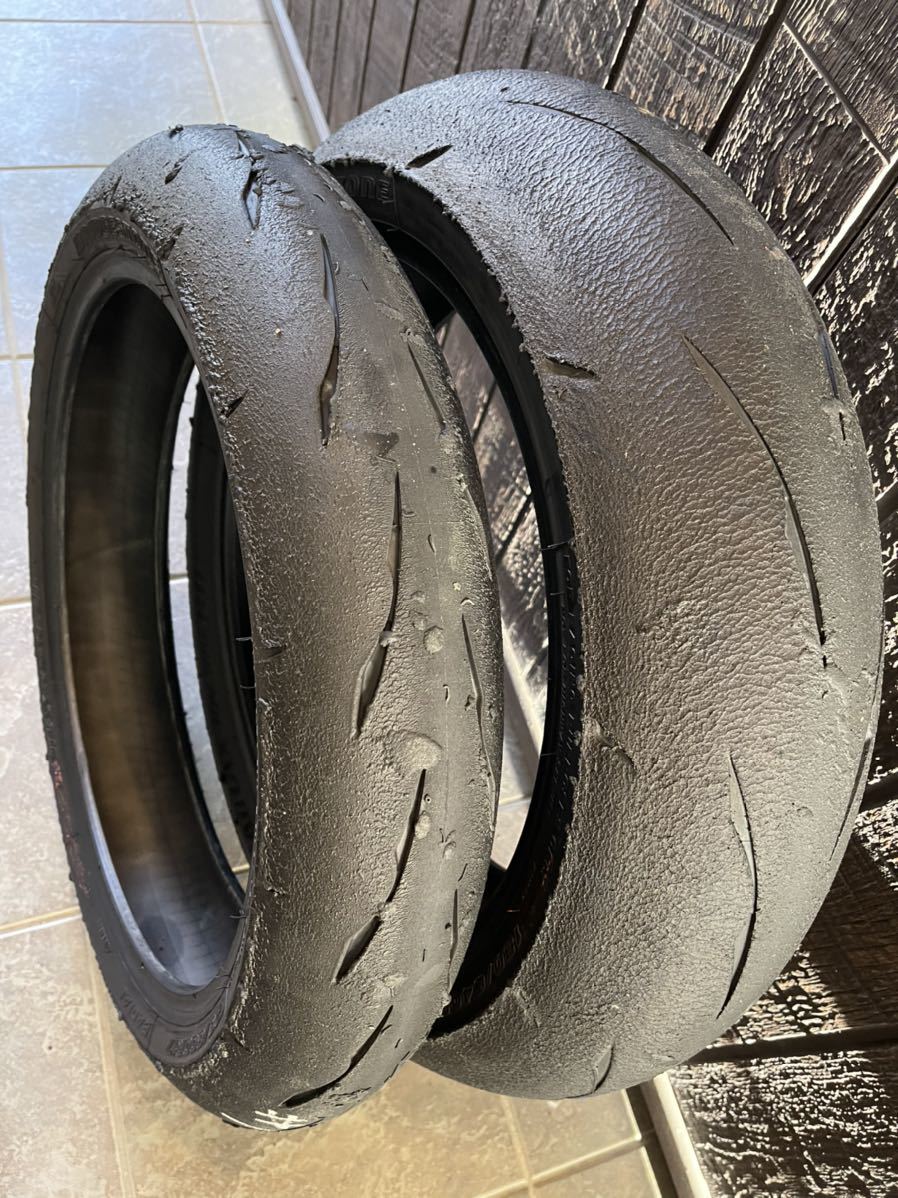 中古　オマケ付き　BS R11R 180/640R17 120/600R17 中古 ブリジストン BATTLAX R11 180/640R17 120/600R17 前後セット