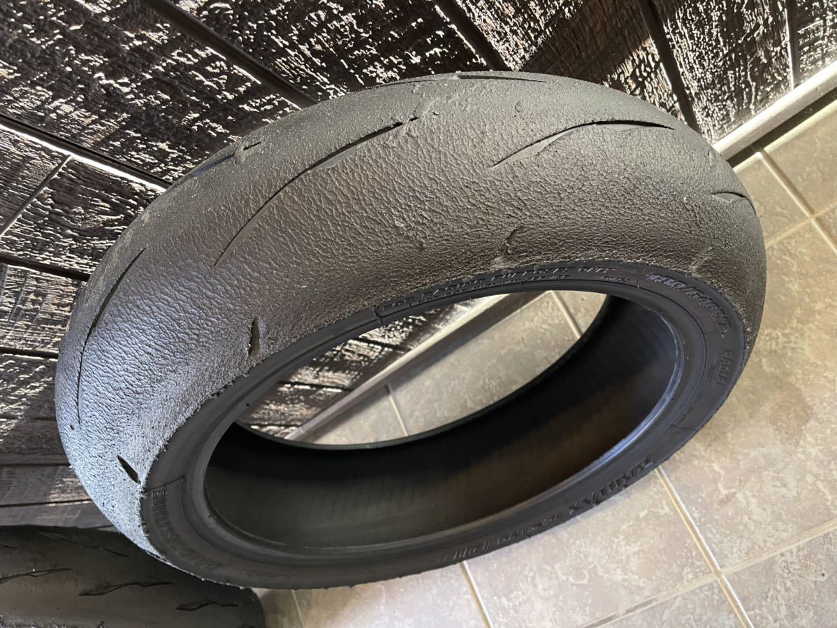 中古 ブリジストン BATTLAX R11 180/640R17 120/600R17 前後セット