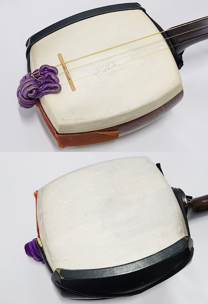 ☆津軽三味線 太棹 一本溝 丸打胴 東さわり 正寸 約100cm ハードケース